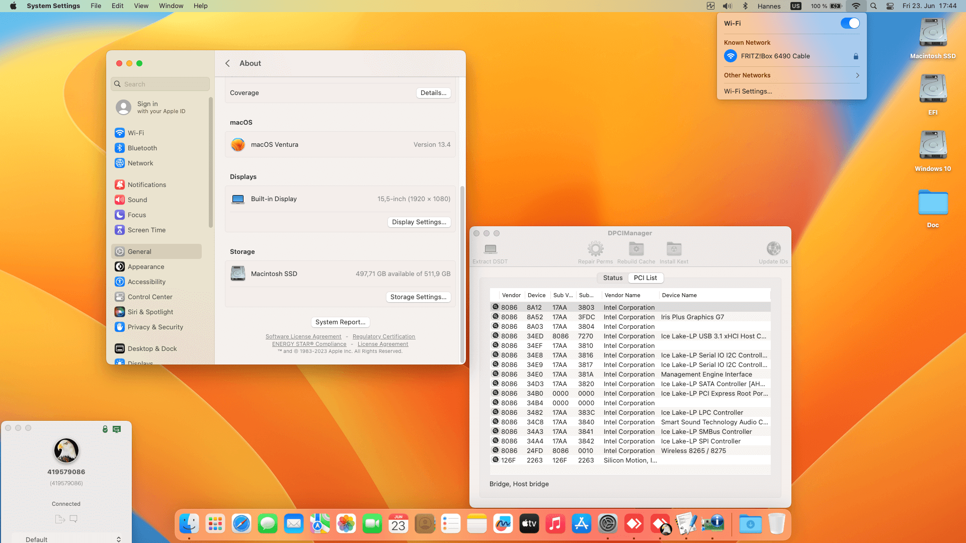Lenovo Ideapad V15 IIL 3nd [IceLake   Intel UHD Graphics G1 + I2C]   OpenCore 1